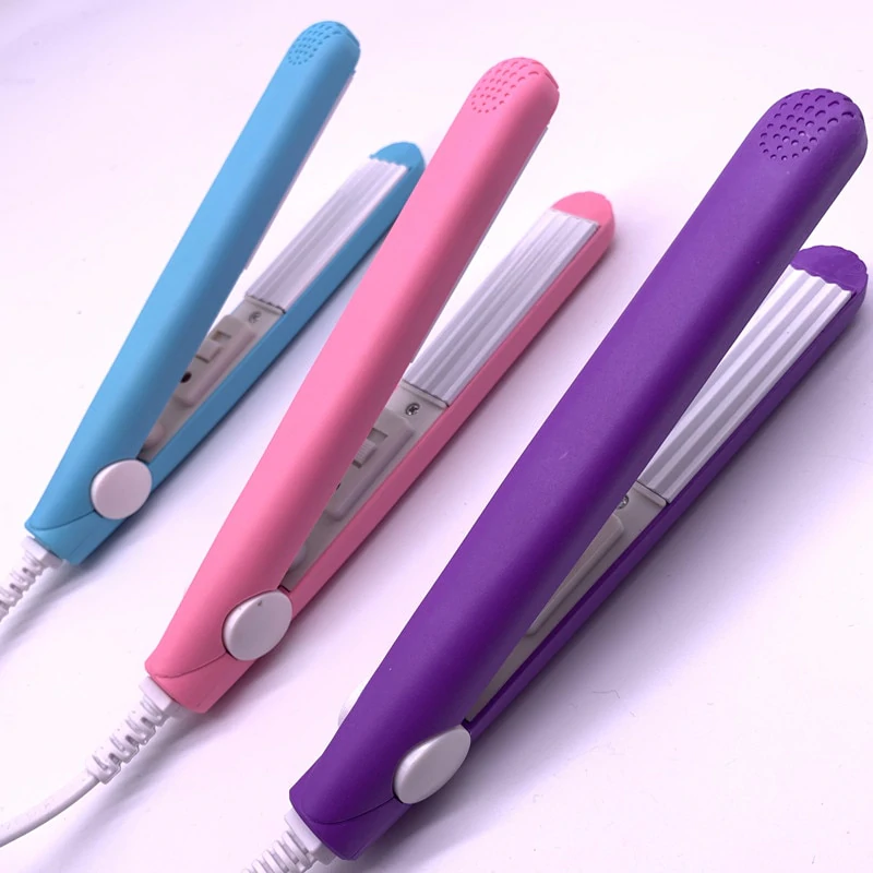 Mini-Haarglätter | 2-in-1 mit Turmalin-Keramikplatten | 190 °C, in 30 Sekunden Aufgeheizt | LuxeCurve