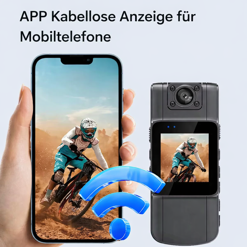 Mini-Kamera | 4K Video | Drehbare Linse | SecureCam
