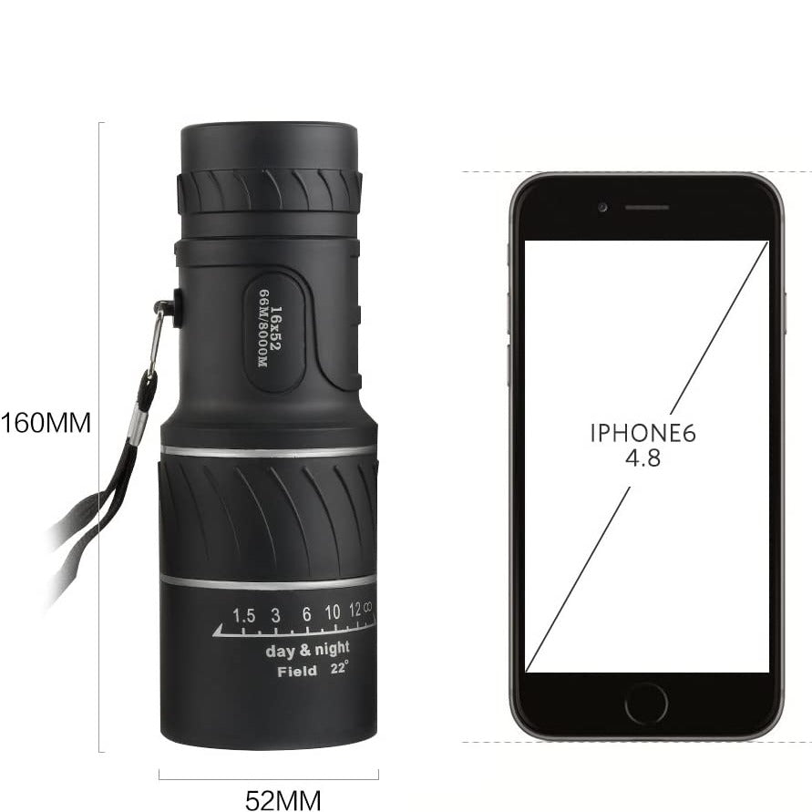 Monokular | Zoom Teleskop | Wetterfest | PocketScope