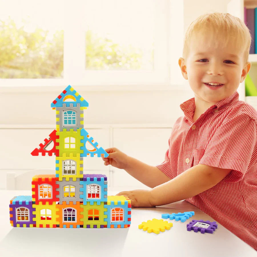 Montessori Kit de construction pour enfants | Blocs sans BPA | Favorise la créativité et la motricité fine | SnapRise