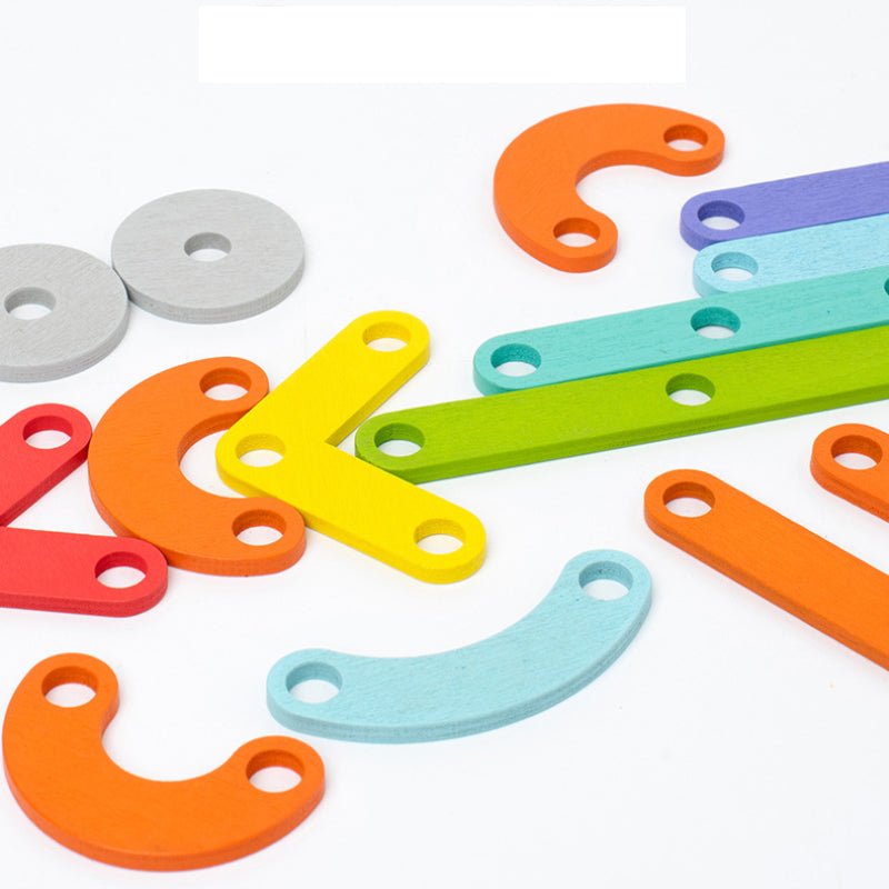 Montessori-Puzzle | mit Steckbrett & Formen | Holz, Ab 3 Jahren | FormFuchs