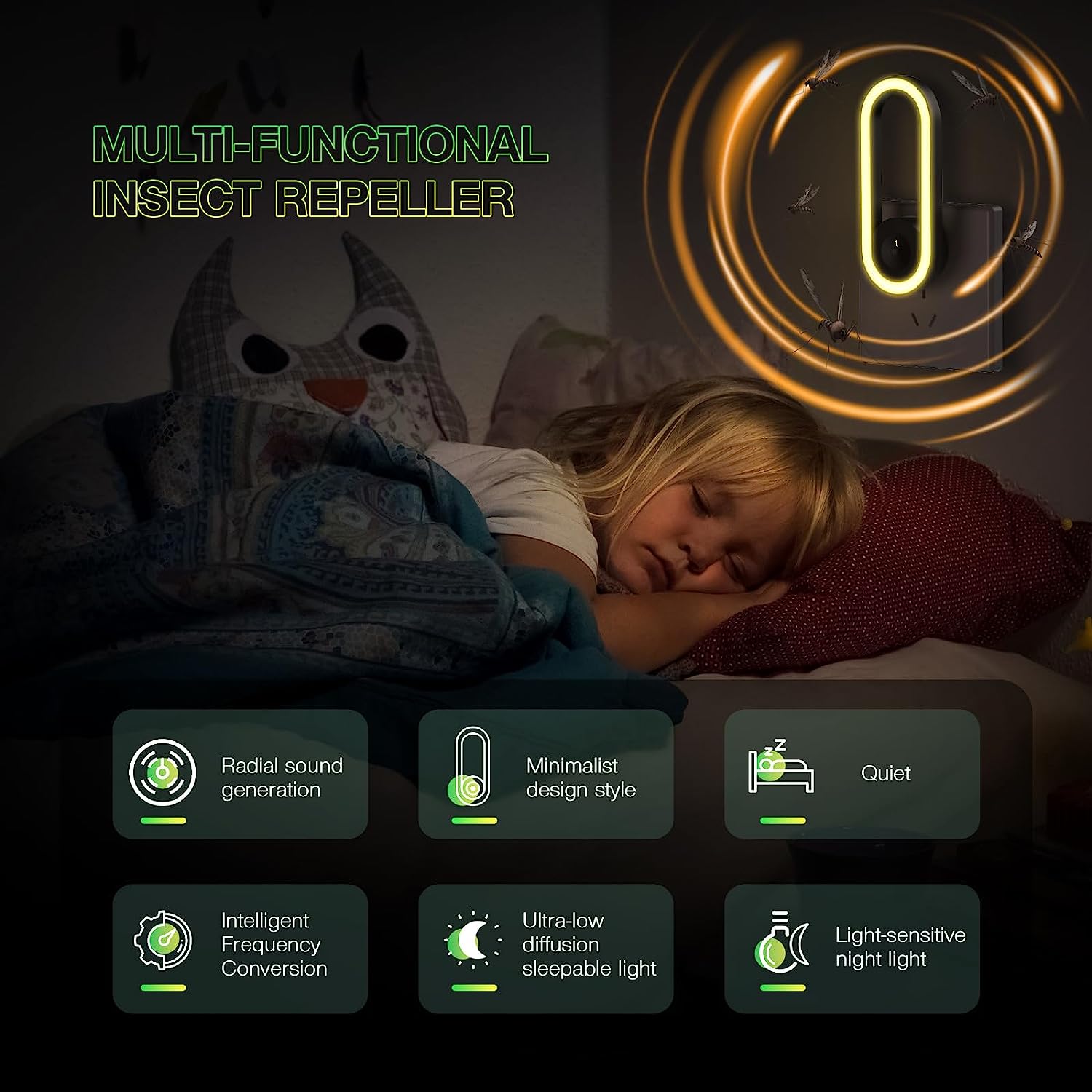 Moskitoschutzmittel Ultraschall | 360° Rundumschutz | Lautlos & Strahlungsfrei | Zappex