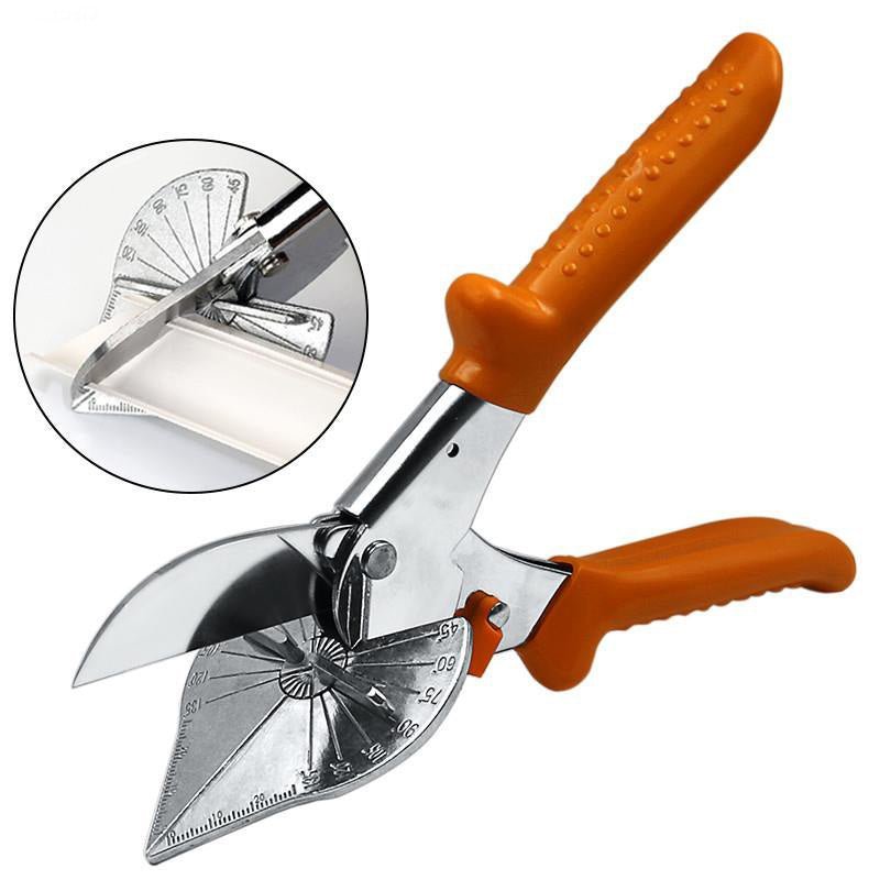 Gehrungsschere Edelstahl 15 cm | Verstellbarer Schnittwinkel 45–135° | SK5-Klinge für saubere Schnitte ohne Ausfransen 2
