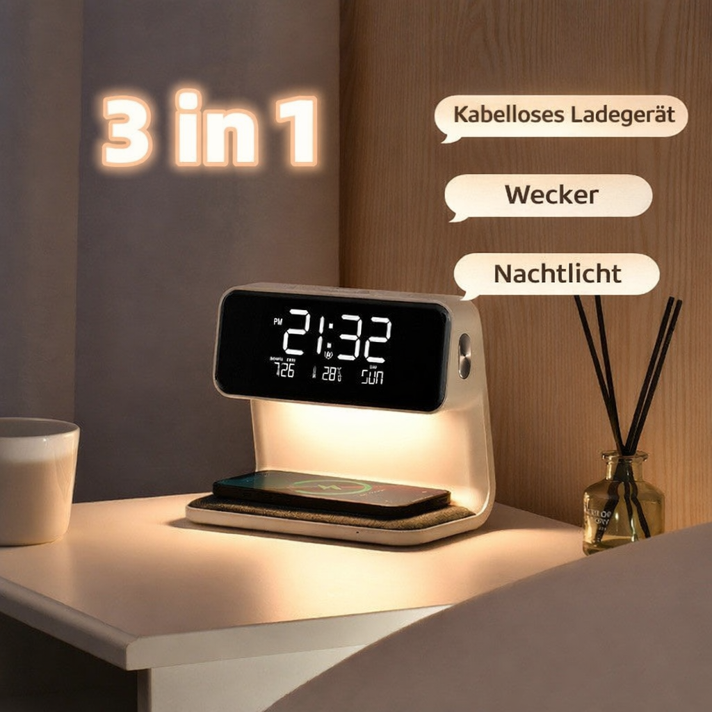 Nachtlampe | Nachttisch Station | Laden Wecken Licht | TableWonder