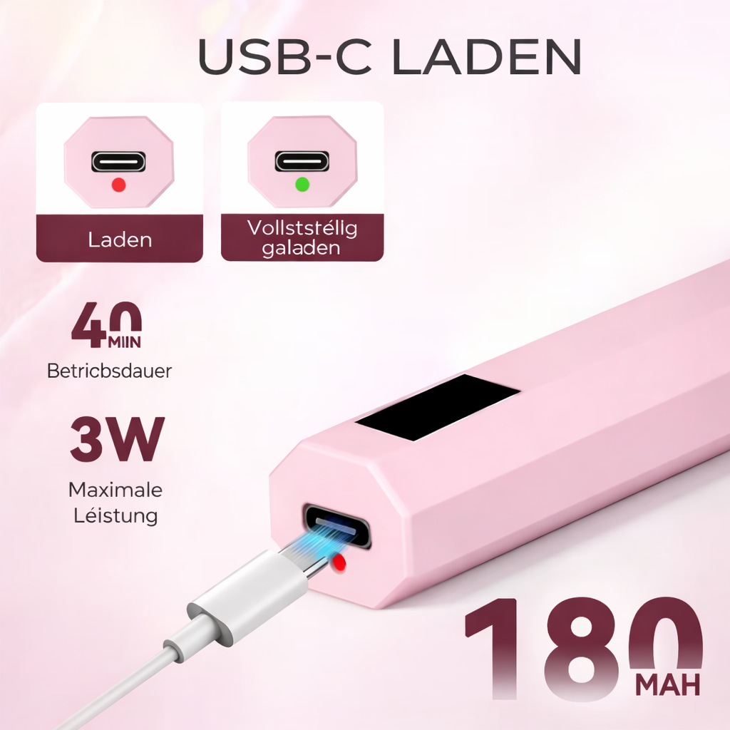 Nagellampe | Tragbare UV LED Lampe | Schnelle Aushärtung & Perfektes Finish |Veloria