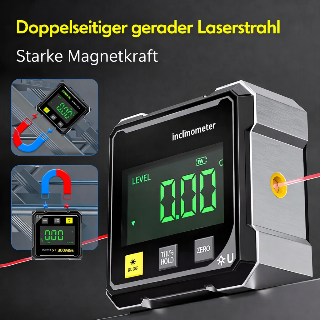 Neigungsmesser | Magnetischer Laser-Präzisionsmesser | DigitalInclinometer