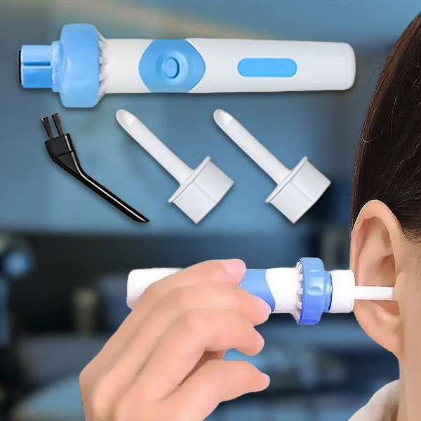 Ohrenschmalzentferner mit Vibration & Saugkraft | Ohren in 20 Sekunden frei | Waschbare Saugköpfe ohne Einwegteile