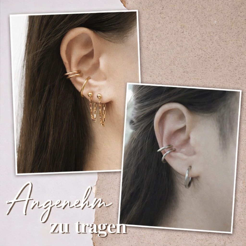 Ohrringe Ohne Piercing | Einziehbarer Verschluss | Bequem & Sicher | PierceFree