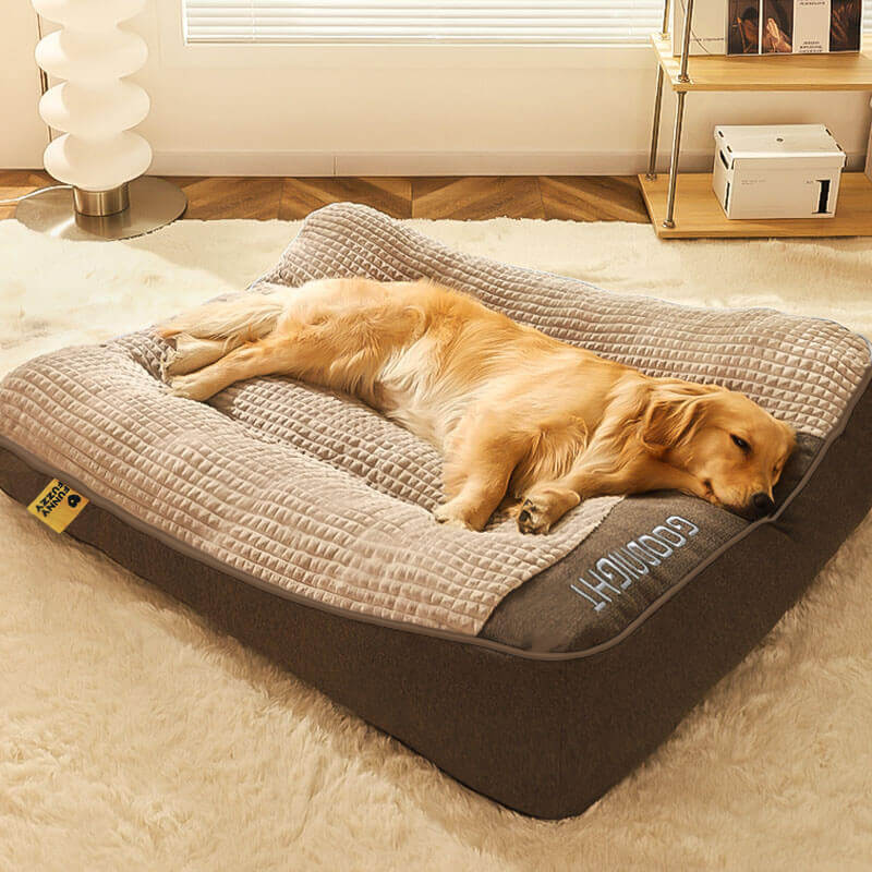 Orthopädisches Hundebett | Erhöhte Kanten & Abnehmbarer Bezug | Maschinenwaschbar | PawRest