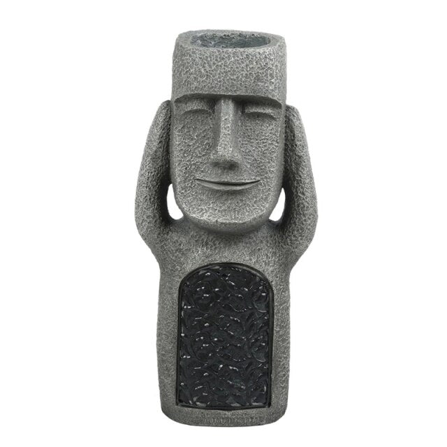 Easter Island Statue Garden Planter | Resin Material | Three Character Variants | Isleglow