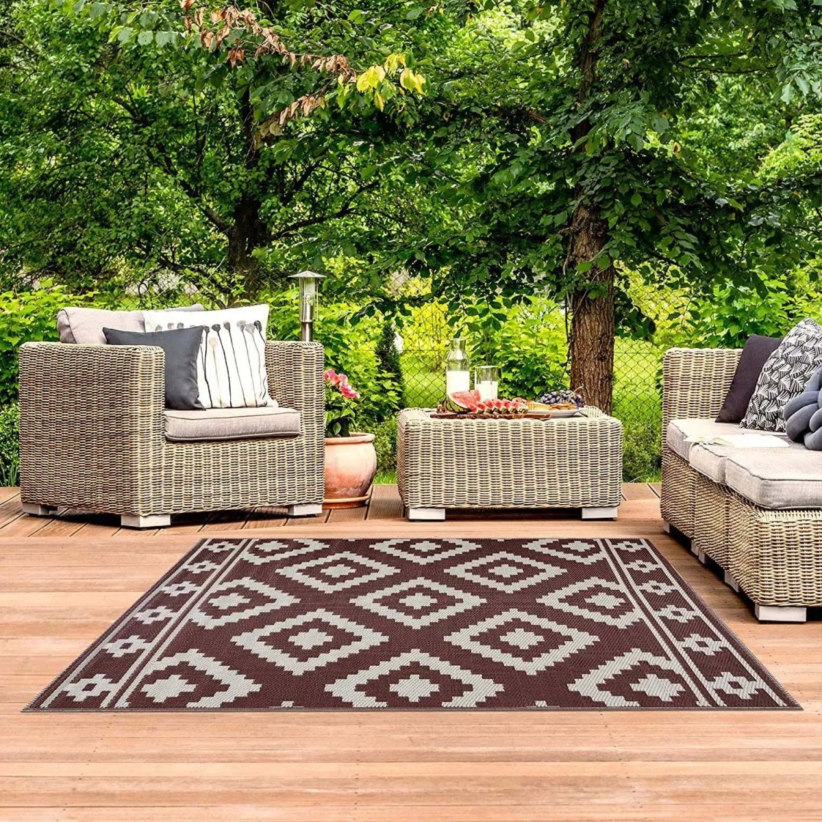 Outdoor-Gartenteppich | Wetterfest | Pflegeleicht | Terraloom