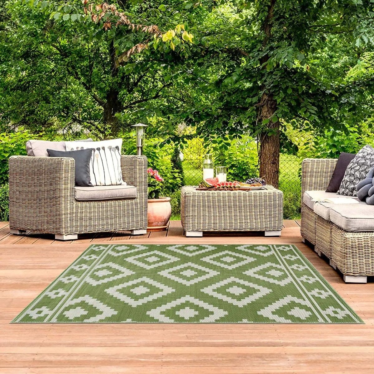Outdoor-Gartenteppich | Wetterfest | Pflegeleicht | Terraloom