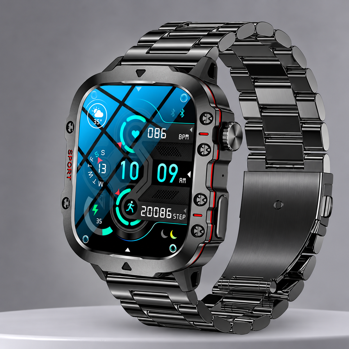 Outdoor-Smartwatch | Wasserdicht | Multifunktional | PeakWatch