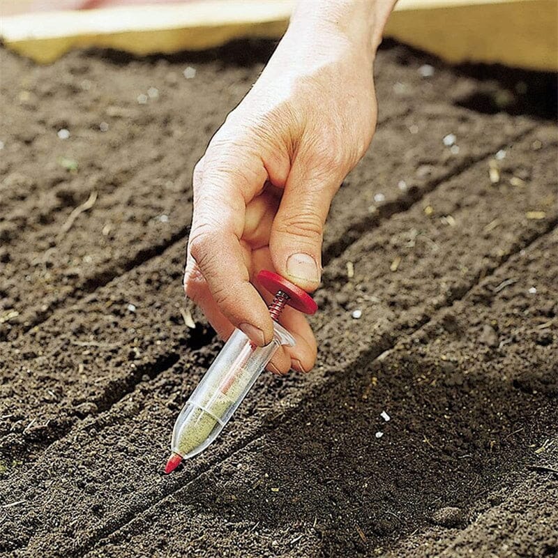 Pflanzen Saatinjektor | Präzise Aussaat | Ergonomisch für Beet & Hochbeet | SeedShot