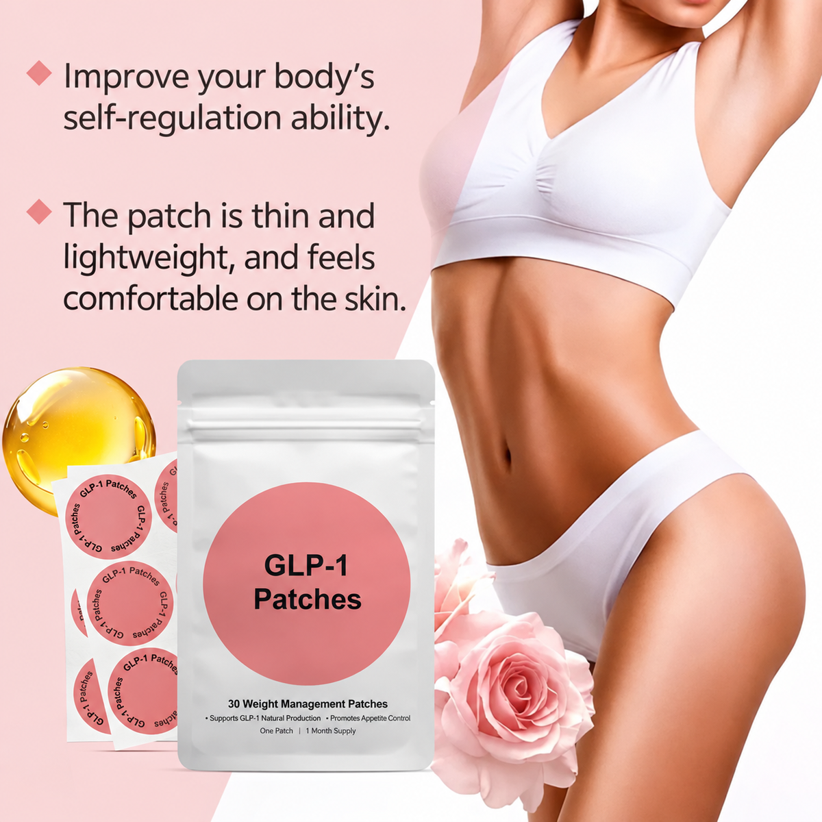 Pflaster | Tägliches Wellnesspflaster | Pflanzliche Balance Formel | WellnessPatch