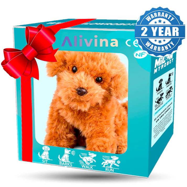 Plüschtier | Interaktiver Plüschwelpe | Reagiert mit Bewegung und Sound | PuppyPal