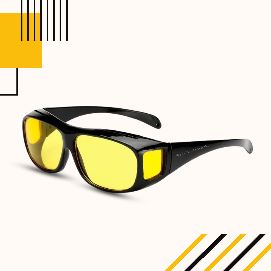 Polarisierte Brille | Anti Blend Kontrastgläser | Bessere Sicht bei Nacht | VisionGuard