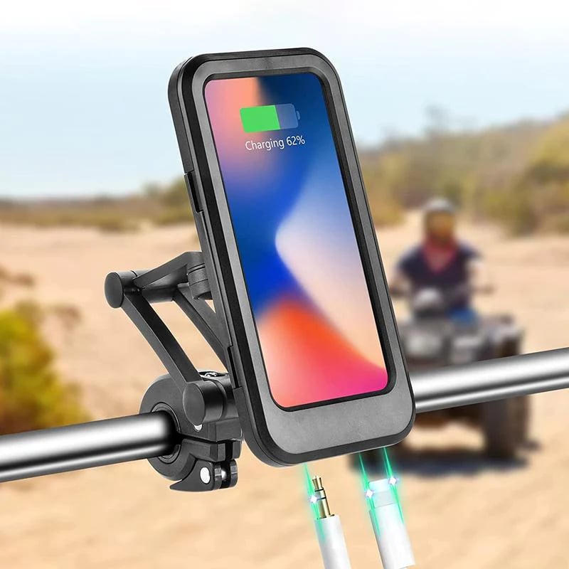 Powerbank Fahrradhalterung | Wasserdicht Touchscreen | Universal Zoll Lenker | Voltride