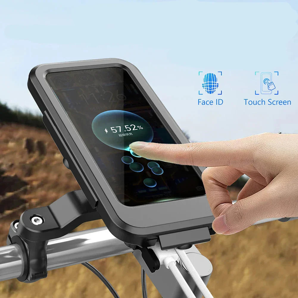 Powerbank Fahrradhalterung | Wasserdicht Touchscreen | Universal Zoll Lenker | Voltride