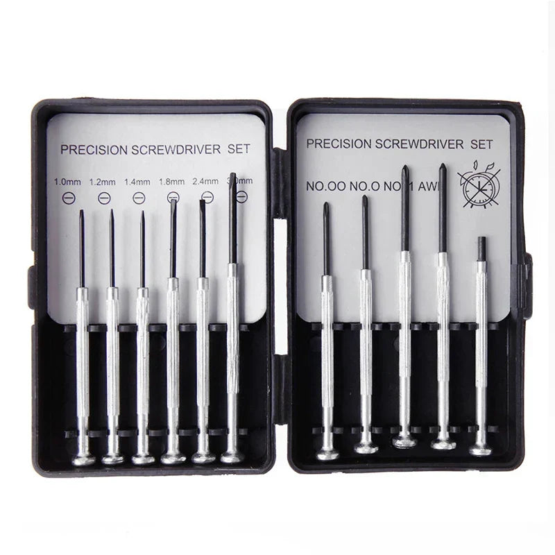 Mikro-Präzisionsschraubendreher-Set 11-teilig | Magnetische Spitzen & Tragetasche | Für Uhren, Brillen, Schmuck, Elektronik 1