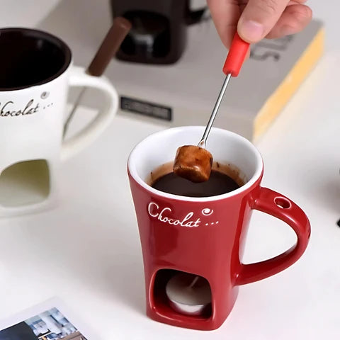 Expérience fondue | Fait fondre le chocolat et le fromage sans électricité | Lavable au lave-vaisselle | ChocoMelt