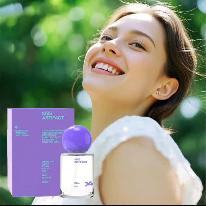 Probiotisches Mundspray & Honig-Parfüm Set | 4 Probiotika, 20 ml Eau de Toilette | Frischer Atem & Langanhaltender Duft
