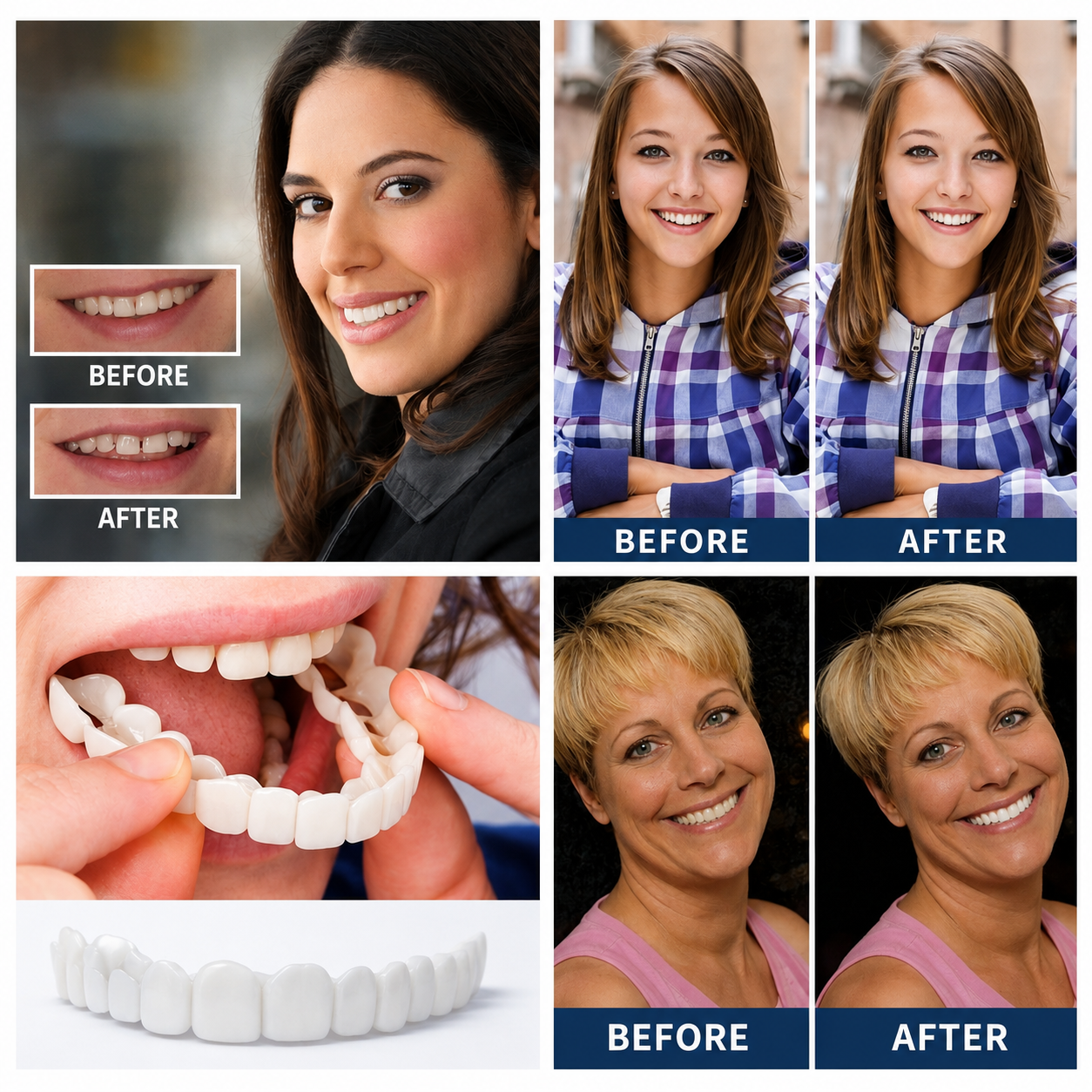 Prothese | Zahnprothese zum Aufstecken | Einstellbare Passform | SnapSmile