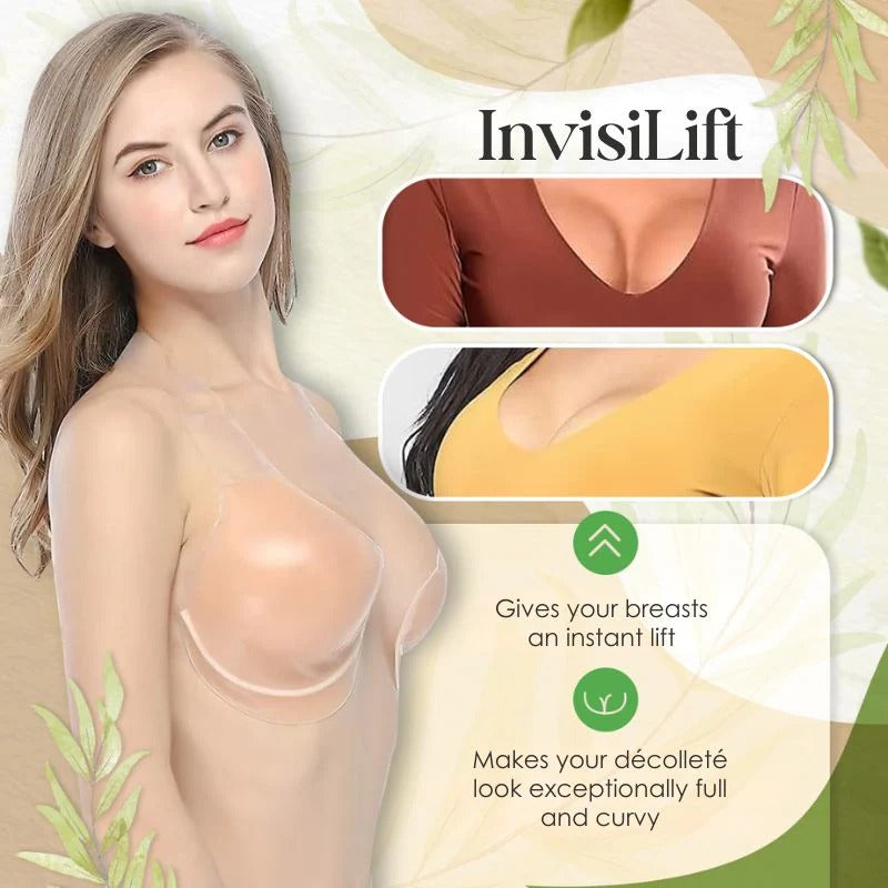 Push up Pads | Trägerloser Haft BH | Unsichtbarer Lift Effekt | InviBra