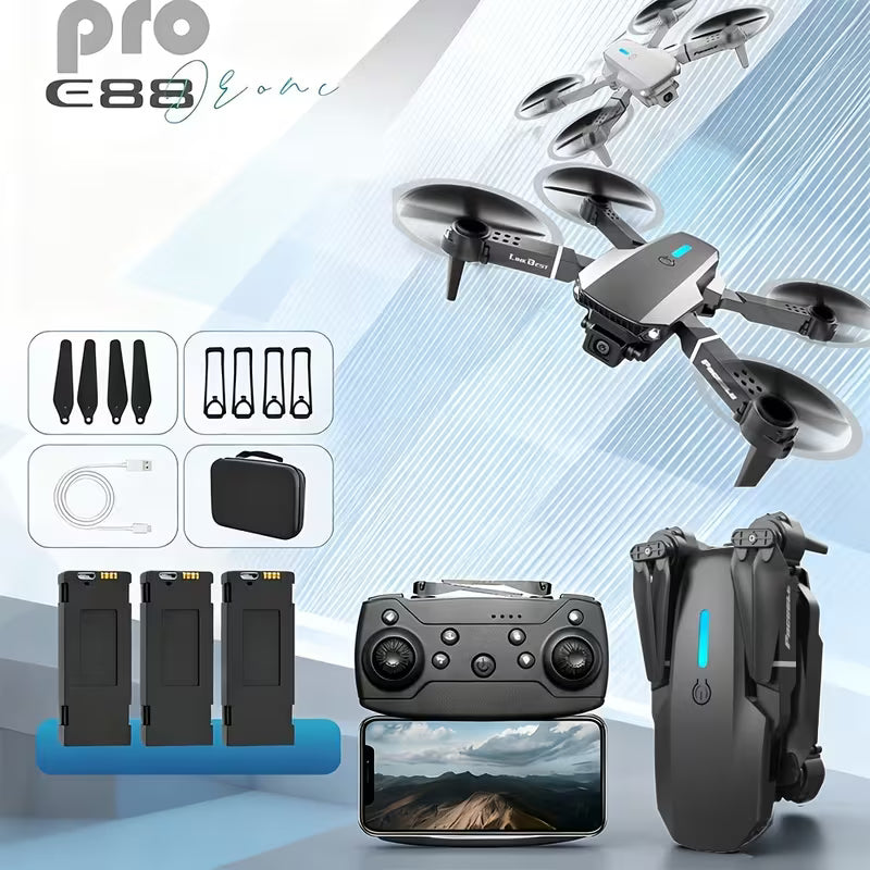 RC Drohne | Kamera Drohne | Faltbar & Einfach zu Steuern | Skyvion Pro