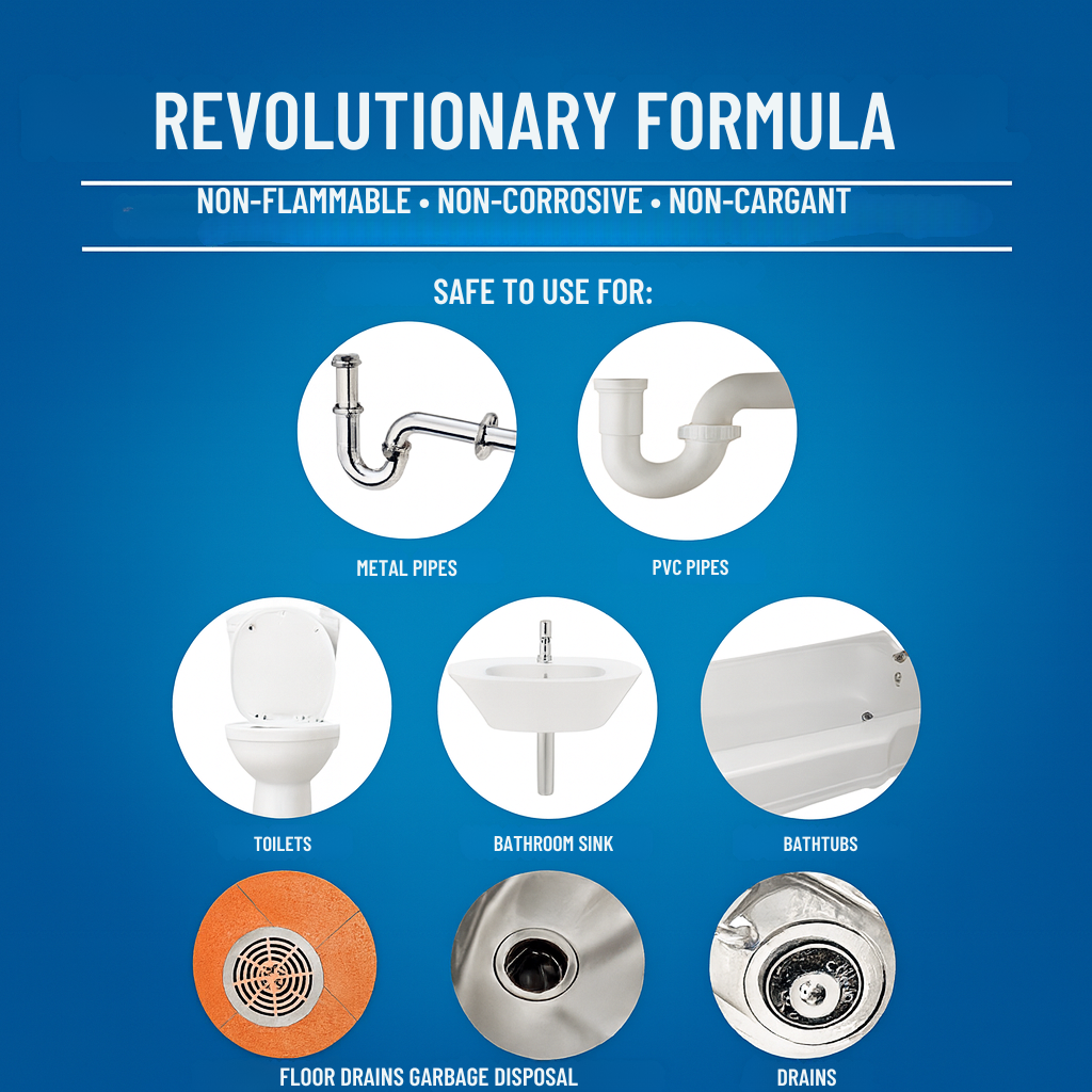 Drain Cleaner | Fast-Acting Pipe Clearing Formula | DrainBlast