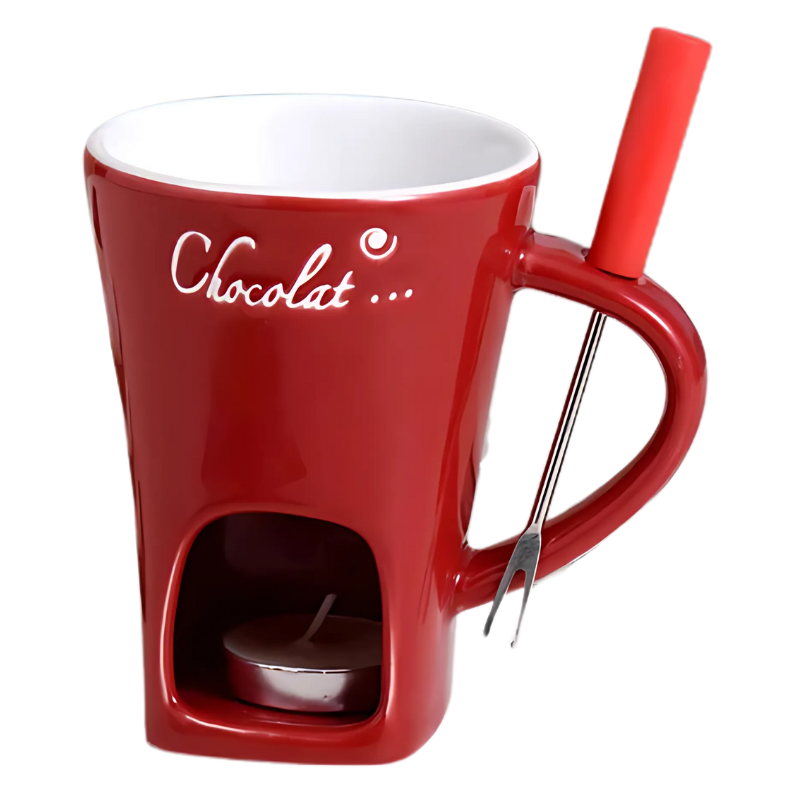 Expérience fondue | Fait fondre le chocolat et le fromage sans électricité | Lavable au lave-vaisselle | ChocoMelt