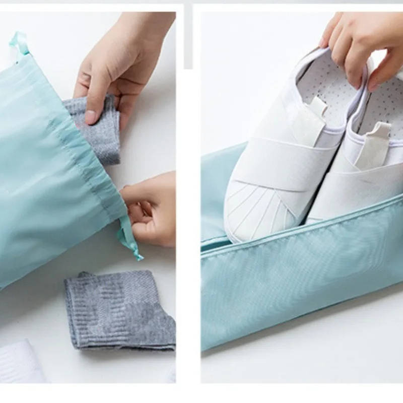Reise-Packwürfel Set Kompressionsdesign mit separatem Schuhfach