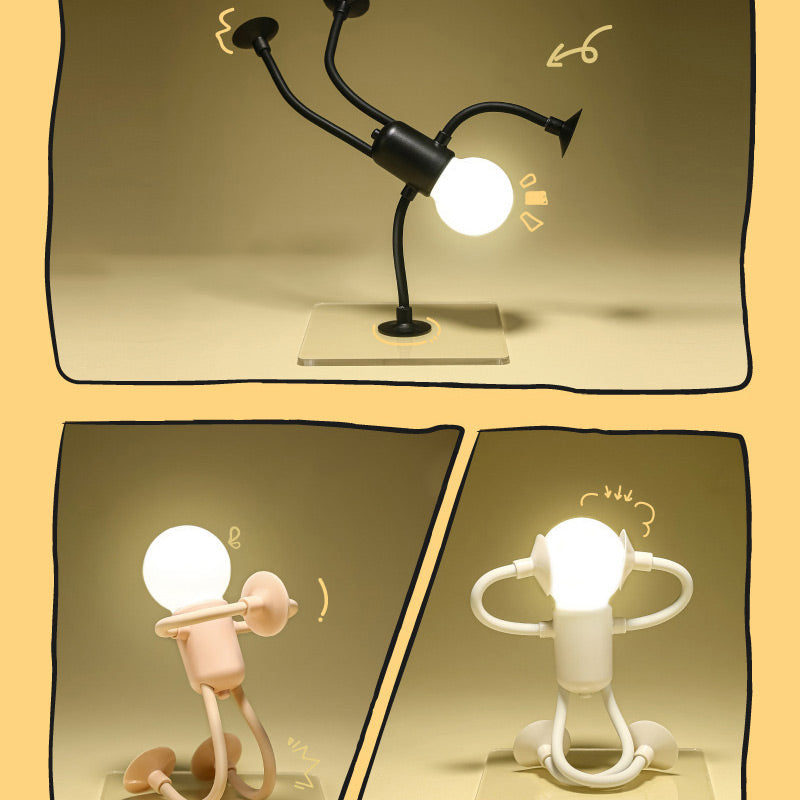 Roboter Tischlampe | Lustiges Design | LED Beleuchtung | Dekorative Wohnlampe