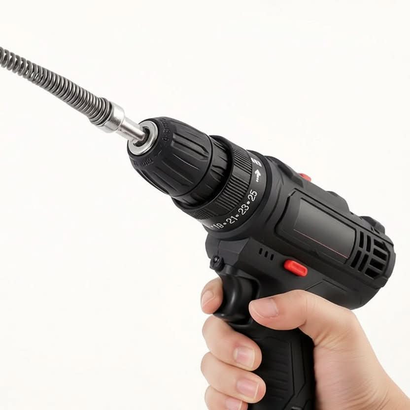Rohrreiniger für starke Verstopfungen | Akkubohrer-Aufsatz | Für Abflüsse 20–80 mm | PipeBuster