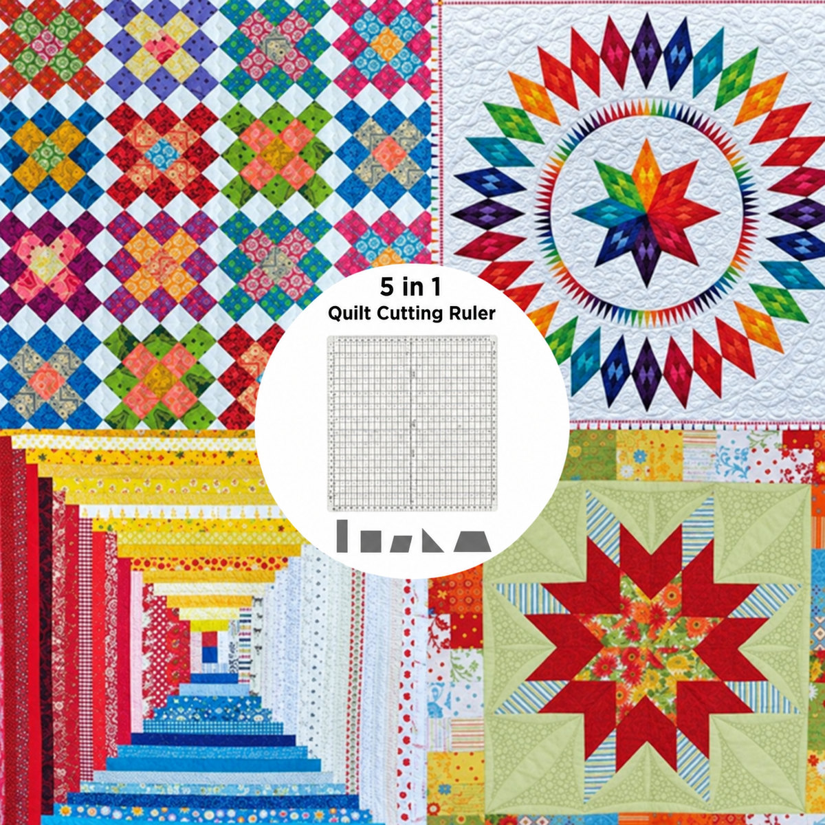Rotationsschneider | mit Schneidematte & Patchwork-Lineal | Exakte Schnitte | QuiltMate