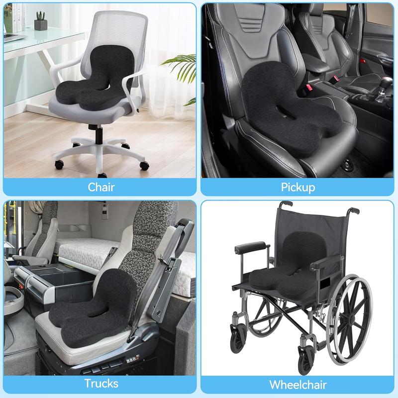 Rutschfestes Sitzkissen | Aus Memory-Foam | Ergonomische Entlastung | PosturePro