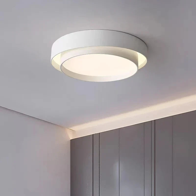 LED Deckenleuchte Metall Ø 40/50/60 cm | Schwarz, Weiss, Grau | Dimmbar per Fernbedienung, Kalt- oder Warmweiss 6
