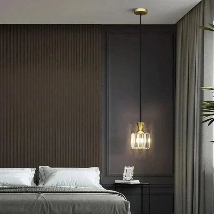 Kristall-Pendelleuchte Metallrahmen | Art-Déco-Design mit Kristallelementen | Verstellbare Aufhängehöhe für Esszimmer 5