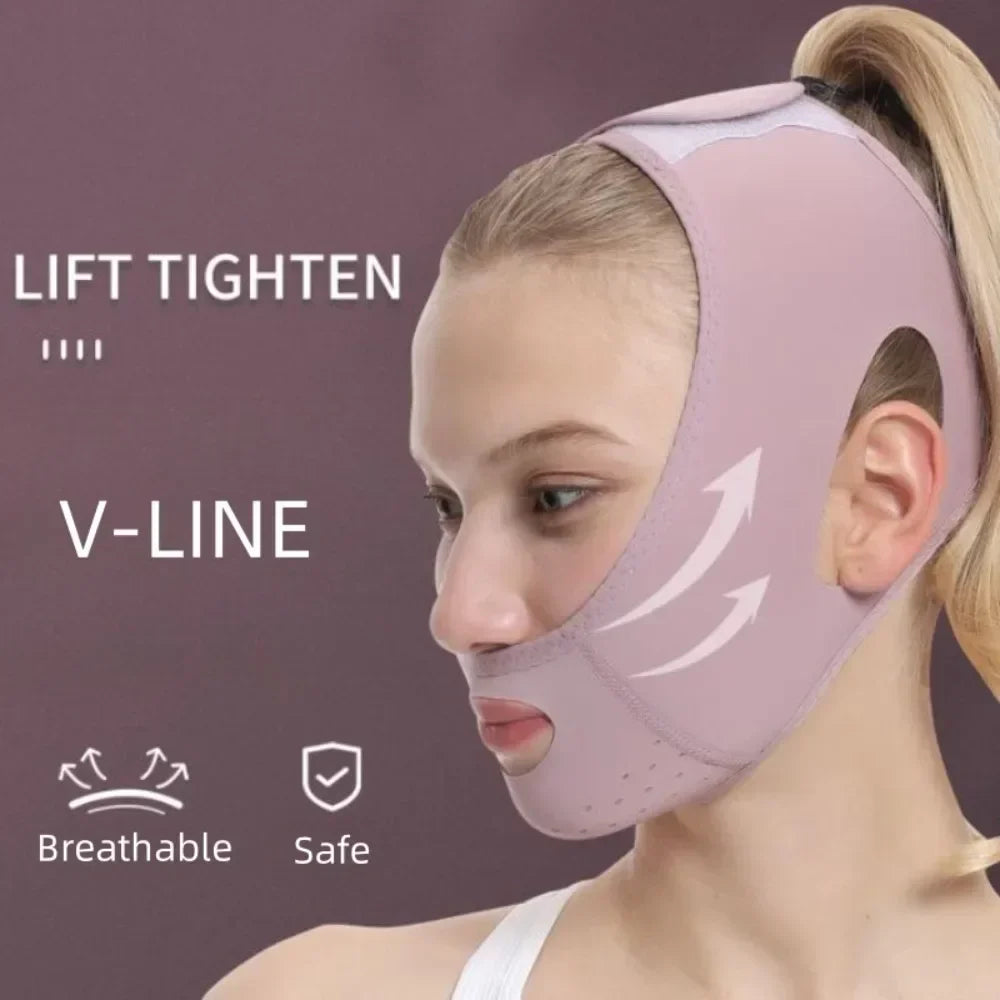 Faixa de lifting facial | Com corte em V | Sensação agradável de firmeza ao usar | ContourBand