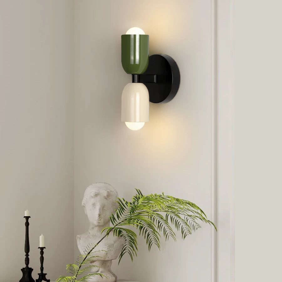 Applique murale LED | Deux têtes au design nordique | Blanc chaud, économe en énergie | NordicWall