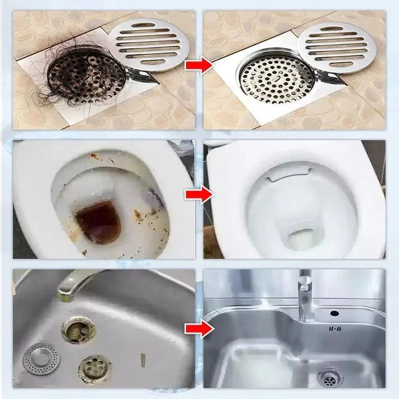 Čistič odpadů | Rozpouští tuk, vlasy a organické zbytky | do kuchyně, koupelny a WC | ClearFlow