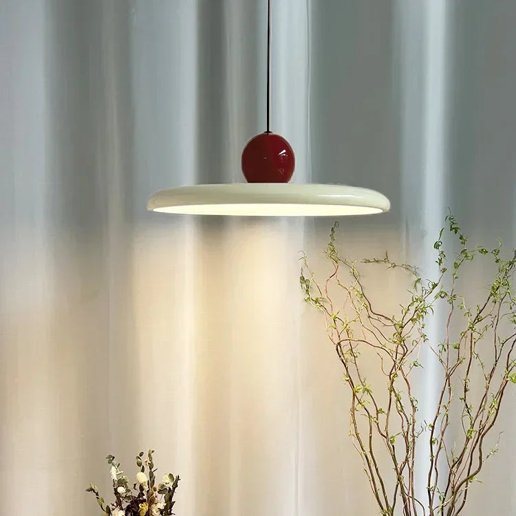 LED-Pendelleuchte Bauhaus-Stil Ø 30/40 cm | Rot, Grün, Weiss | 3 Lichtfarben, verstellbare Länge, einfache Montage 3
