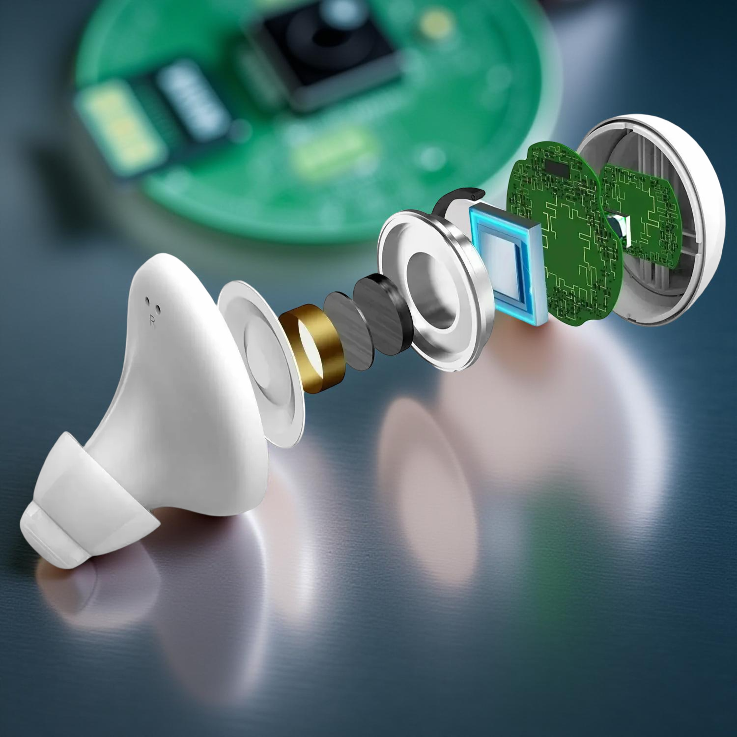 Bezprzewodowe urządzenie wspomagające słyszenie | Bluetooth i sterowanie za pomocą aplikacji | Ładowalne urządzenie dokanałowe | ClearTone