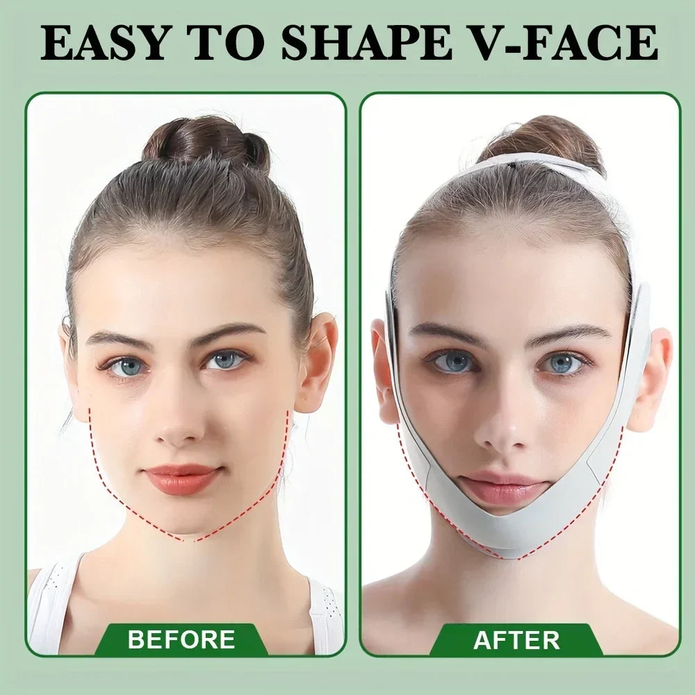 Faixa de lifting facial | Com corte em V | Sensação agradável de firmeza ao usar | ContourBand