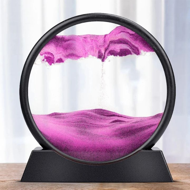 Sanduhr | 3D Sandkunst Tiefsee | Beruhigender Fließeffekt | AquaScape