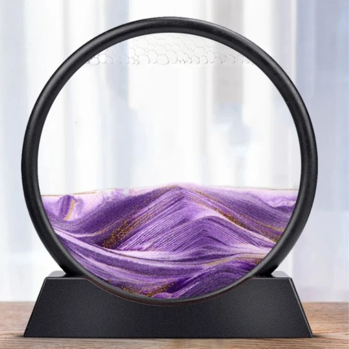 Sanduhr | 3D Sandkunst Tiefsee | Beruhigender Fließeffekt | AquaScape
