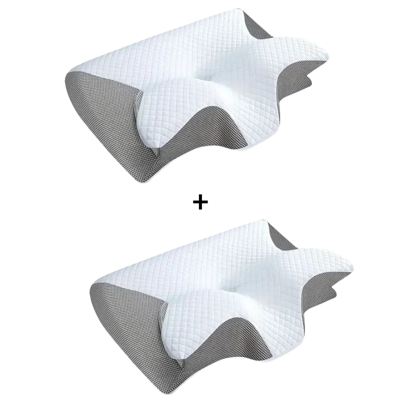 Ergonomisches Nackenstützkissen aus Memory-Schaum | Grau oder Schwarz | Optimale Nacken- und Wirbelsäulenstütze 10