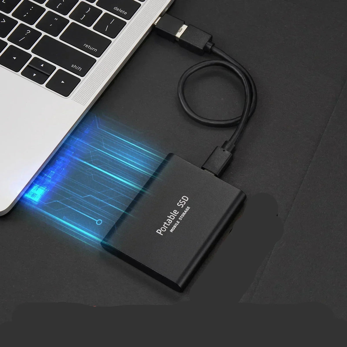 Externe SSD 128GB | Ultraschnelle Datenübertragung | Robustes Aluminiumgehäuse, kompakt und leicht für unterwegs 1