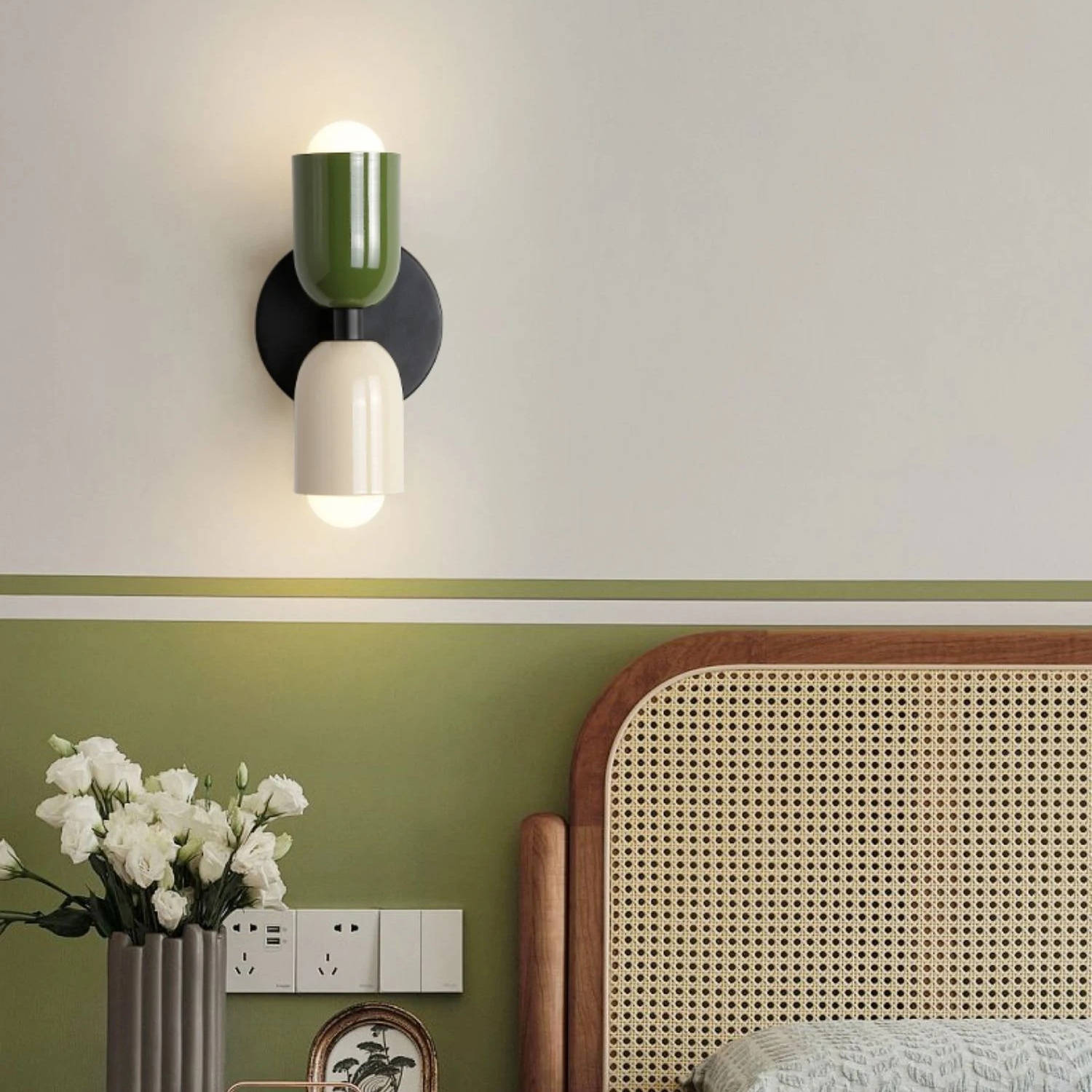 Applique murale LED | Deux têtes au design nordique | Blanc chaud, économe en énergie | NordicWall