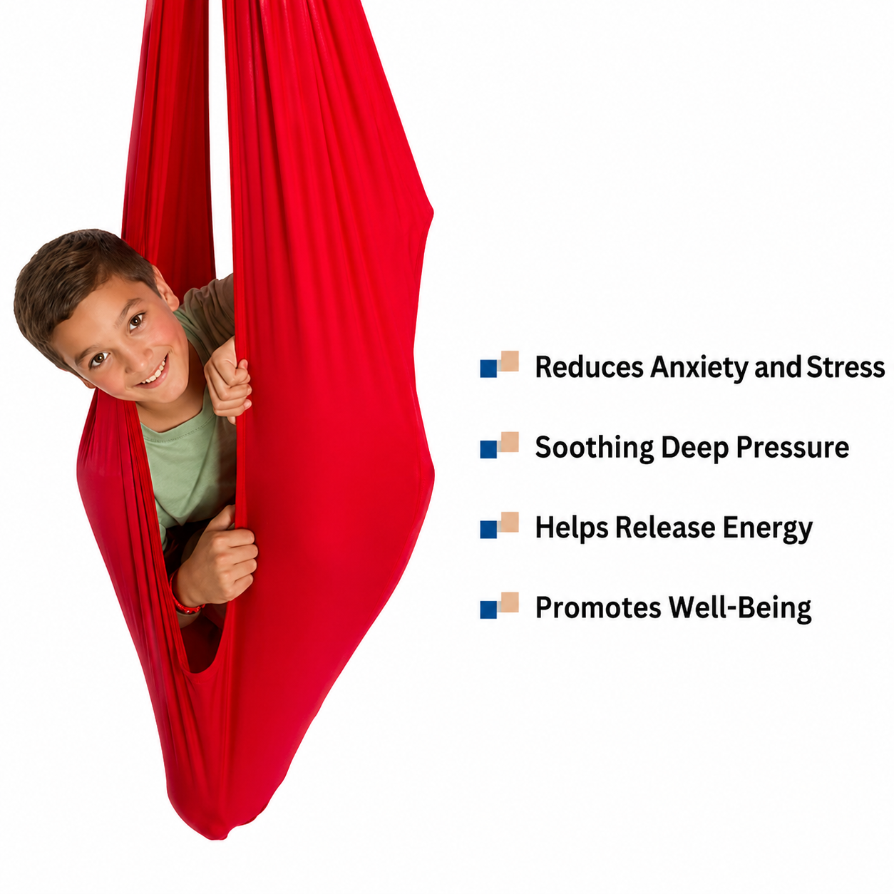 Schaukel für Kinder Therapie | Elastan Sensorisch | ADHS Autismus Beruhigung Indoor | Swingio